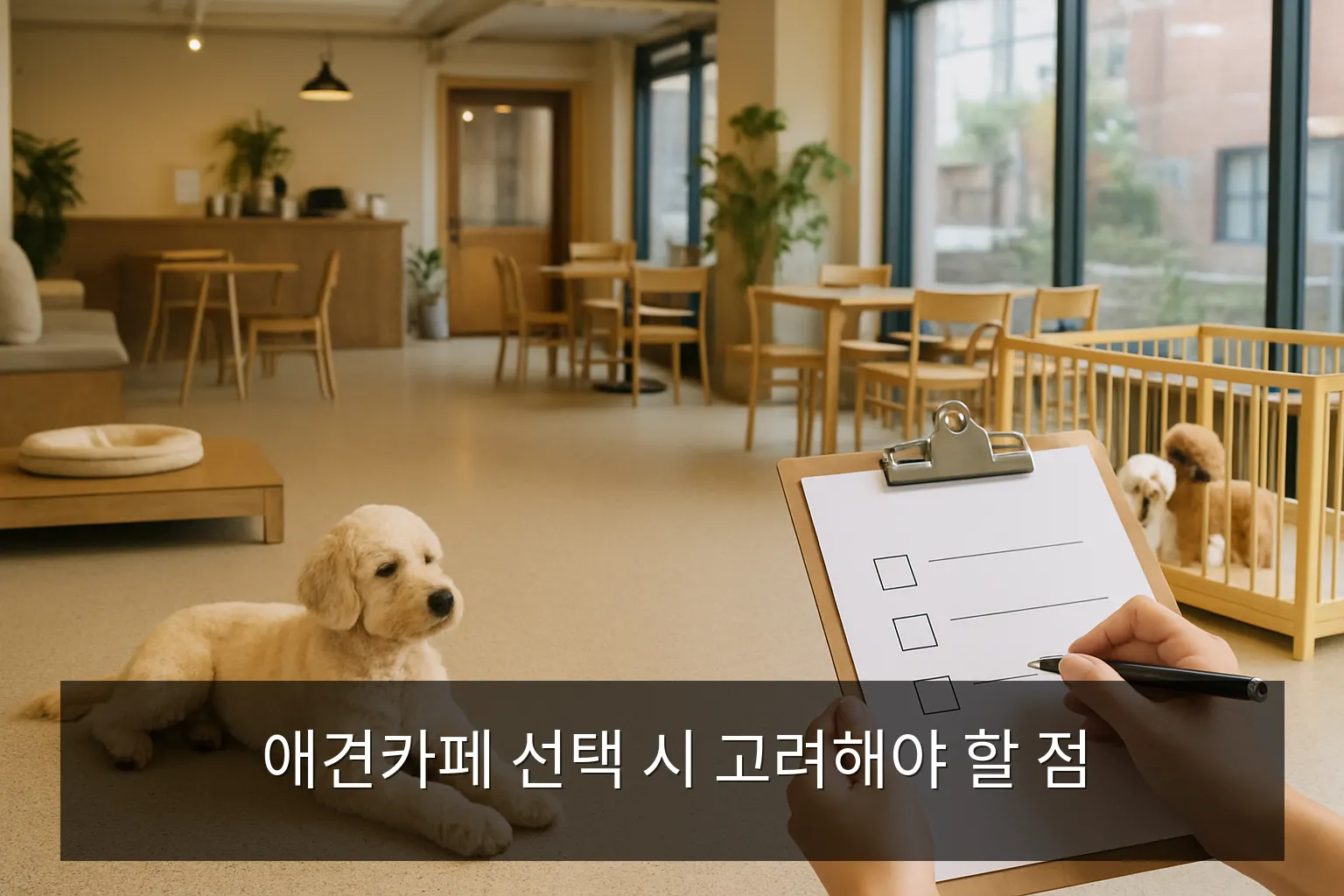 애견카페 - 애견카페 선택 시 고려해야 할 점