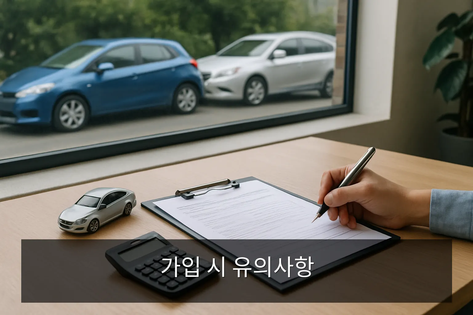 캐롯자동차보험 - 가입 시 유의사항