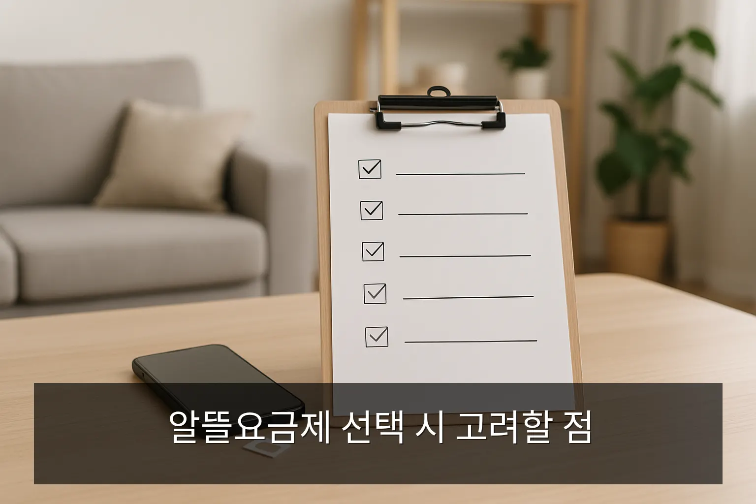 알뜰요금제 - 알뜰요금제 선택 시 고려할 점