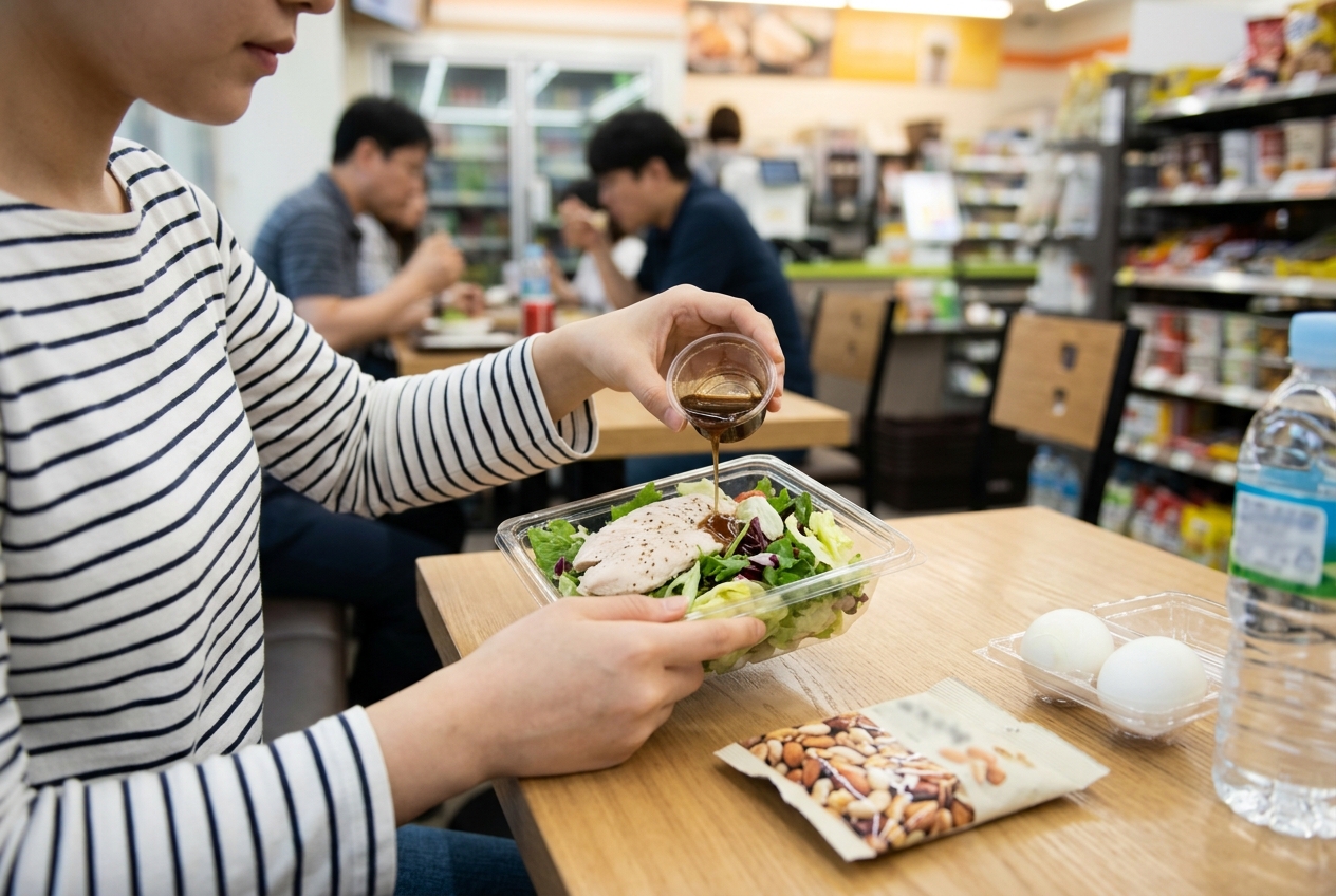 ダイエット食 - 1. 忙しい会社員のためのコンビニ・外食活用法
