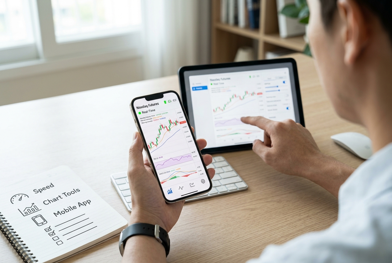 Hợp đồng tương lai Nasdaq thời gian thực - Tiêu chí lựa chọn nền tảng để kiểm tra thông tin