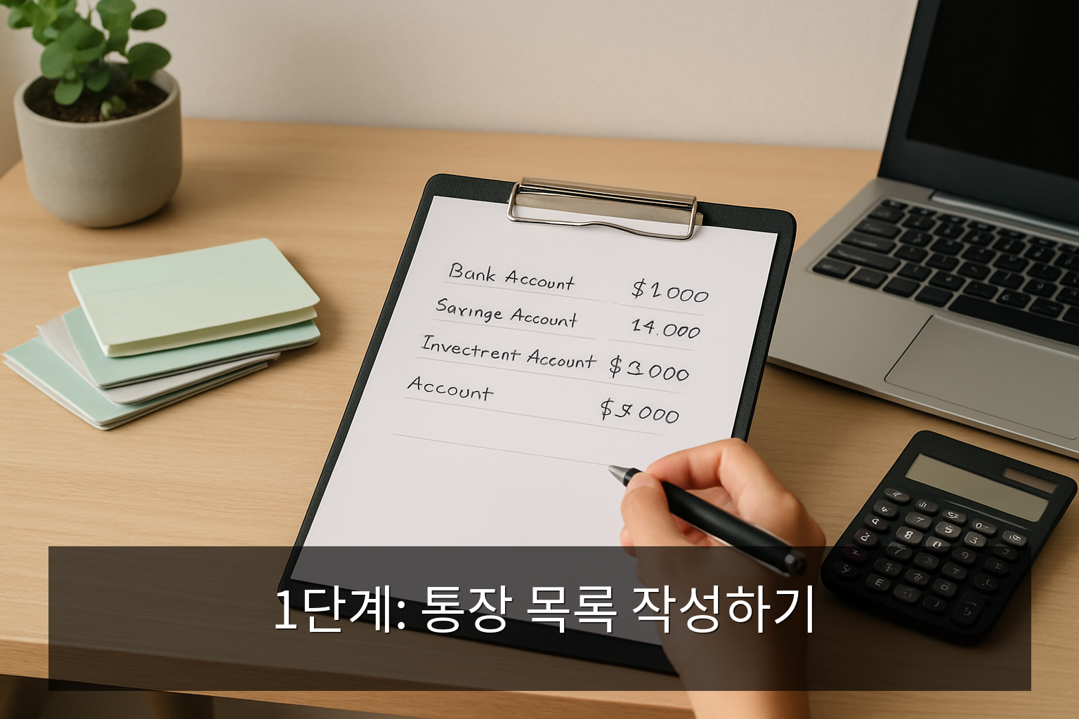 How to Organize Your Bank Accounts - Step 1: Create a List of Your Accounts