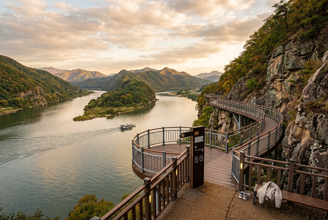 Places to visit in Danyang - Danyanggang Jando Trail, will it be boring if I just walk?