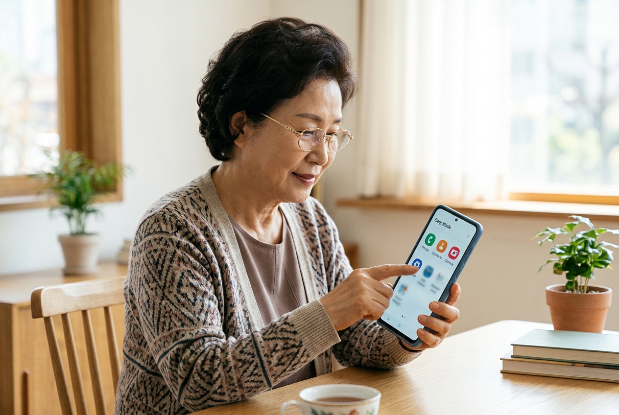 효도폰 - 디스플레이와 인터페이스의 편의성