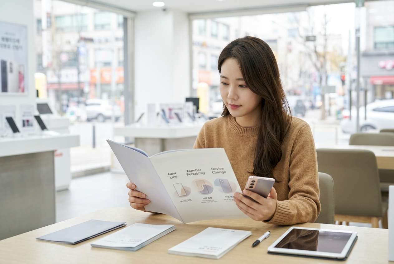 휴대폰개통 - 휴대폰개통의 세 가지 유형: 신규, 번호이동, 기기변경 이해하기