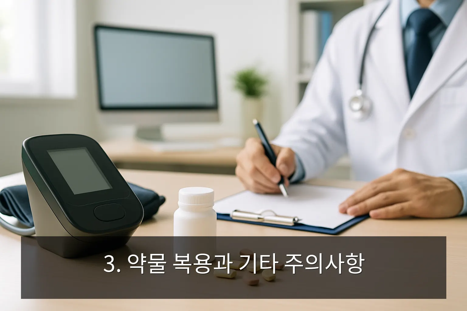 건강검진 준비사항 - 3. 약물 복용과 기타 주의사항