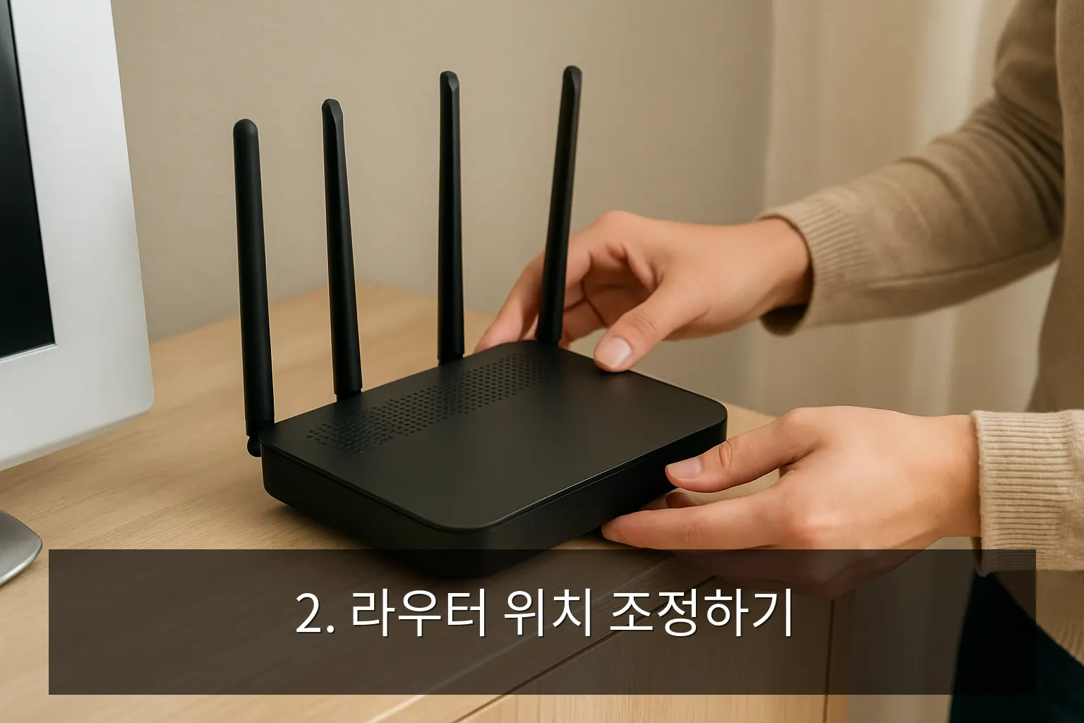 Wi-Fi网速慢的解决方法 - 2. 调整路由器位置