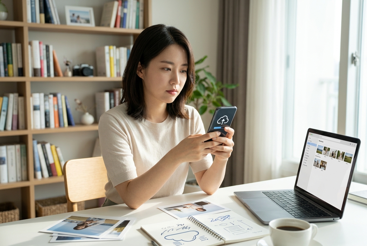 휴대폰 사진 자동 백업 방법 - 클라우드 기반 자동 백업의 특징과 한계