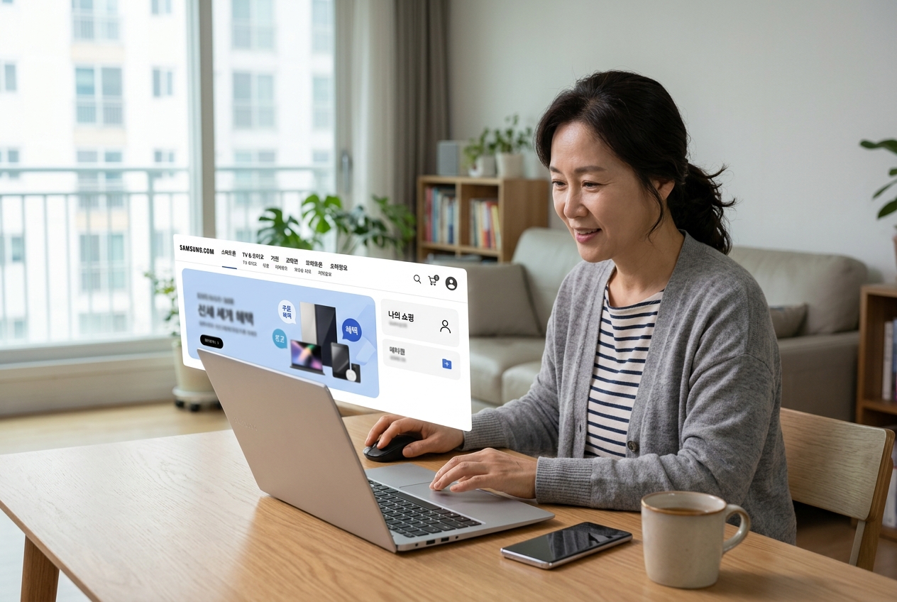삼성닷컴홈페이지 - 삼성닷컴홈페이지의 기본 구성 이해하기